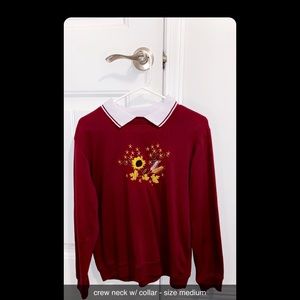Red Sunflower Crew Neck